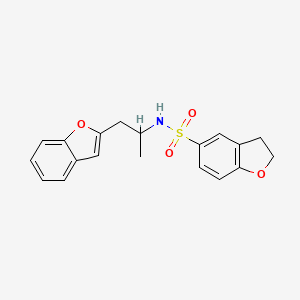 N-(1-(benzofuran-2-yl)propan-2-yl)-2,3-dihydrobenzofuran-5-sulfonamide