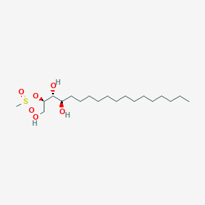 molecular formula C19H40O6S B028541 (2R,3R,4R)-1,2,3,4-Octadecanetetrol 2-Methanesulfonate CAS No. 160280-65-9