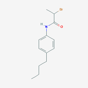 molecular formula C13H18BrNO B2854173 2-Bromo-N-(4-butylphenyl)propanamide CAS No. 1211435-77-6
