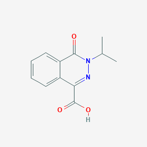 molecular formula C12H12N2O3 B2854176 4-Oxo-3-(propan-2-yl)-3,4-dihydrophthalazine-1-carboxylic acid CAS No. 571155-01-6