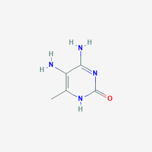 molecular formula C5H8N4O B028542 4,5-Diamino-6-methylpyrimidin-2(1H)-one CAS No. 104096-90-4