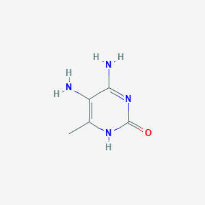 molecular formula C5H8N4O B028542 4,5-diamino-6-methyl-2(1H)-pyrimidinone CAS No. 104096-90-4