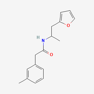 molecular formula C16H19NO2 B2854257 N-[1-(furan-2-yl)propan-2-yl]-2-(3-methylphenyl)acetamide CAS No. 1219902-22-3