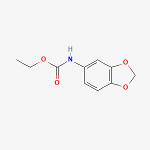 molecular formula C10H11NO4 B2854390 Benzo[1,3]dioxol-5-yl-carbamic acid ethyl ester CAS No. 165330-00-7