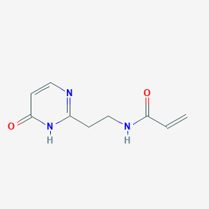 molecular formula C9H11N3O2 B2854446 N-[2-(6-Oxo-1H-pyrimidin-2-yl)ethyl]prop-2-enamide CAS No. 2411252-31-6