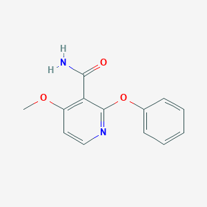 molecular formula C13H12N2O3 B2854499 4-Methoxy-2-phenoxypyridine-3-carboxamide CAS No. 339102-69-1