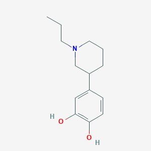 molecular formula C14H21NO2 B028545 3-(3,4-Dihydroxyphenyl)-N-n-propylpiperidine CAS No. 103150-17-0