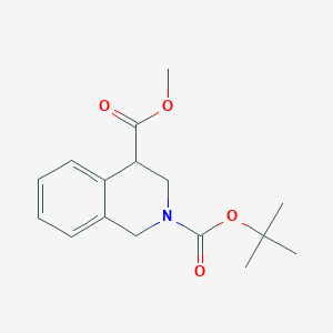 molecular formula C16H21NO4 B2854582 2-tert-butyl 4-methyl 3,4-dihydroisoquinoline-2,4(1H)-dicarboxylate CAS No. 936828-99-8