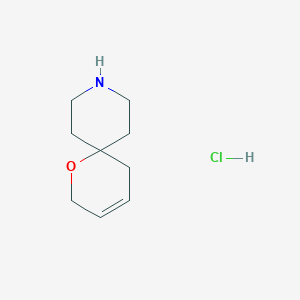 molecular formula C9H16ClNO B2854593 1-Oxa-9-azaspiro[5.5]undec-3-ene hydrochloride CAS No. 399033-68-2