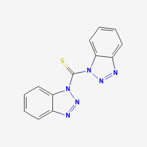 molecular formula C13H8N6S B2854626 Bis(1-benzotriazolyl)methanethione CAS No. 4314-19-6
