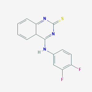 molecular formula C14H9F2N3S B2854681 4-[(3,4-Difluorophenyl)amino]-1,2-dihydroquinazoline-2-thione CAS No. 688356-00-5