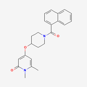 4-((1-(1-naphthoyl)piperidin-4-yl)oxy)-1,6-dimethylpyridin-2(1H)-one