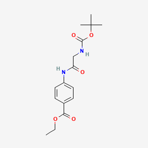 ethyl 4-{[N-(tert-butoxycarbonyl)glycyl]amino}benzoate