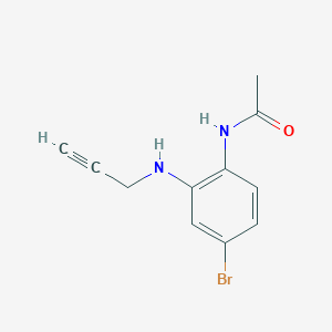 N-[4-Bromo-2-(prop-2-ynylamino)phenyl]acetamide