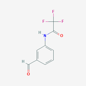 molecular formula C9H6F3NO2 B2854712 2,2,2-trifluoro-N-(3-formylphenyl)acetamide CAS No. 152528-11-5