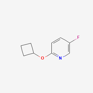 molecular formula C9H10FNO B2854770 2-Cyclobutoxy-5-fluoropyridine CAS No. 1824652-46-1