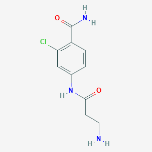 4-(3-Aminopropanamido)-2-chlorobenzamide