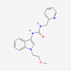 1-(1-(2-methoxyethyl)-1H-indol-3-yl)-3-(pyridin-2-ylmethyl)urea
