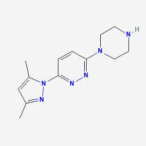 3-(3,5-dimethyl-1H-pyrazol-1-yl)-6-(piperazin-1-yl)pyridazine