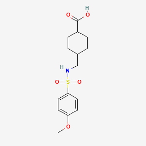trans-4-({[(4-Methoxyphenyl)sulfonyl]amino}methyl)cyclohexanecarboxylic acid