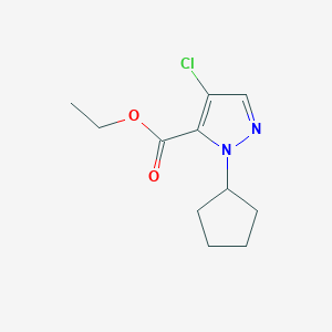 ethyl 4-chloro-1-cyclopentyl-1H-pyrazole-5-carboxylate