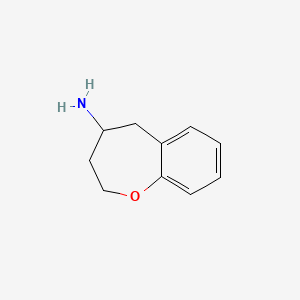molecular formula C10H13NO B2854786 2,3,4,5-Tetrahydro-1-benzoxepin-4-amine CAS No. 126312-28-5