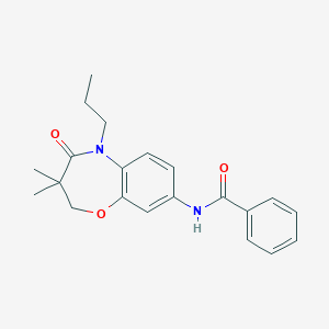 N-(3,3-dimethyl-4-oxo-5-propyl-2,3,4,5-tetrahydrobenzo[b][1,4]oxazepin-8-yl)benzamide