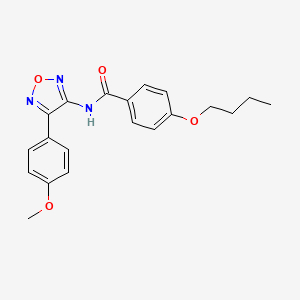 4-butoxy-N-[4-(4-methoxyphenyl)-1,2,5-oxadiazol-3-yl]benzamide