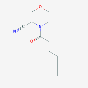 4-(5,5-Dimethylhexanoyl)morpholine-3-carbonitrile