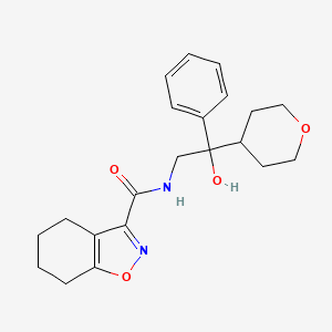 N-(2-hydroxy-2-phenyl-2-(tetrahydro-2H-pyran-4-yl)ethyl)-4,5,6,7-tetrahydrobenzo[d]isoxazole-3-carboxamide