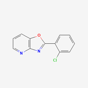 molecular formula C12H7ClN2O B2854833 2-(2-Chlorophenyl)oxazolo[4,5-b]pyridine CAS No. 52333-57-0