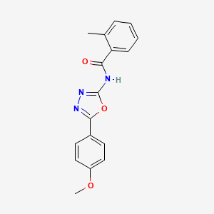 N-(5-(4-methoxyphenyl)-1,3,4-oxadiazol-2-yl)-2-methylbenzamide