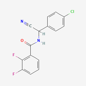 molecular formula C15H9ClF2N2O B2854889 N-[(4-chlorophenyl)(cyano)methyl]-2,3-difluorobenzamide CAS No. 1375240-99-5