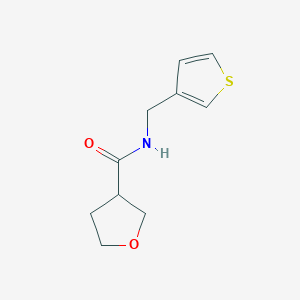 molecular formula C10H13NO2S B2854896 N-[(thiophen-3-yl)methyl]oxolane-3-carboxamide CAS No. 2034457-06-0