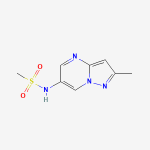 molecular formula C8H10N4O2S B2854949 N-(2-methylpyrazolo[1,5-a]pyrimidin-6-yl)methanesulfonamide CAS No. 1797307-78-8