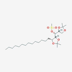 molecular formula C26H50O7S B028550 (2R,3R,4R,5R)-1,2:4,5-Di-O-isopropylidene-3-nonadecanol Methanesulfonate CAS No. 570414-09-4