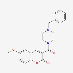 3-(4-benzylpiperazine-1-carbonyl)-6-methoxy-2H-chromen-2-one