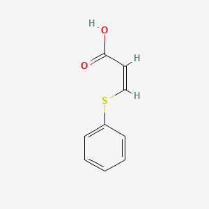 molecular formula C9H8O2S B2855044 3-(Phenylthio)acrylic acid CAS No. 63413-91-2; 706-01-4