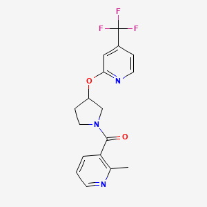 (2-Methylpyridin-3-yl)(3-((4-(trifluoromethyl)pyridin-2-yl)oxy)pyrrolidin-1-yl)methanone