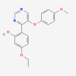 5-Ethoxy-2-(5-(4-methoxyphenoxy)pyrimidin-4-yl)phenol