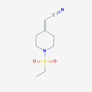 2-[1-(Ethanesulfonyl)piperidin-4-ylidene]acetonitrile