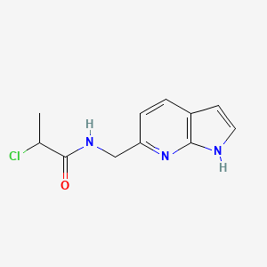 2-Chloro-N-(1H-pyrrolo[2,3-b]pyridin-6-ylmethyl)propanamide