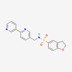 N-([2,3'-bipyridin]-5-ylmethyl)-2,3-dihydrobenzofuran-5-sulfonamide