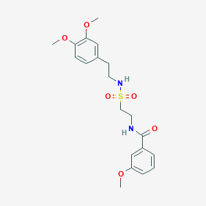 N-(2-(N-(3,4-dimethoxyphenethyl)sulfamoyl)ethyl)-3-methoxybenzamide