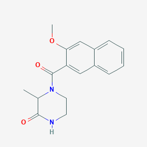4-(3-Methoxy-2-naphthoyl)-3-methylpiperazin-2-one