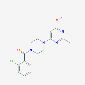 (2-Chlorophenyl)(4-(6-ethoxy-2-methylpyrimidin-4-yl)piperazin-1-yl)methanone