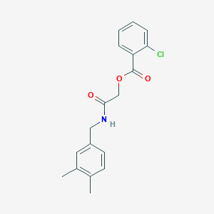 2-((3,4-Dimethylbenzyl)amino)-2-oxoethyl 2-chlorobenzoate