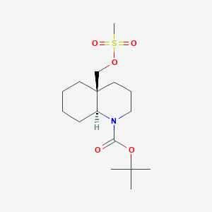Tert-butyl (4aS,8aS)-4a-(methylsulfonyloxymethyl)-2,3,4,5,6,7,8,8a-octahydroquinoline-1-carboxylate