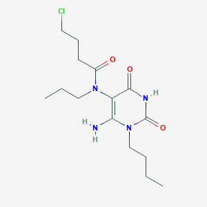 N-(6-amino-1-butyl-2,4-dioxopyrimidin-5-yl)-4-chloro-N-propylbutanamide
