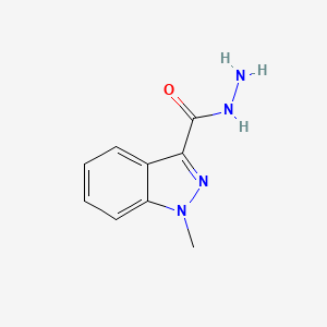 molecular formula C9H10N4O B2855194 1-methyl-1H-indazole-3-carbohydrazide CAS No. 90558-67-1